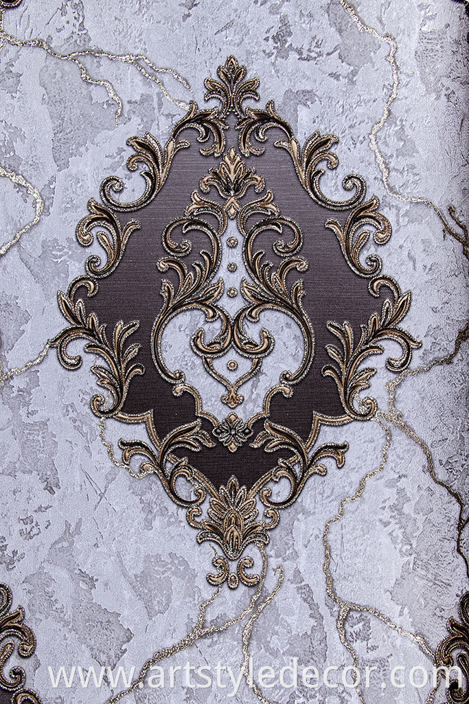 Home Decor Damask Wallpaper